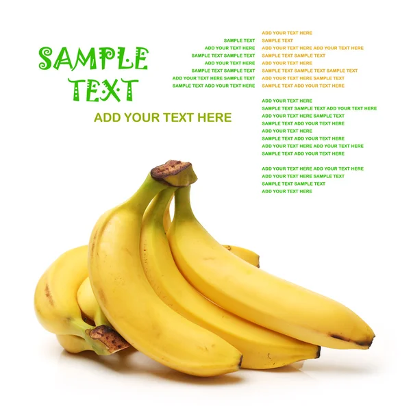 Ripe bananas bunch — Stock Photo, Image