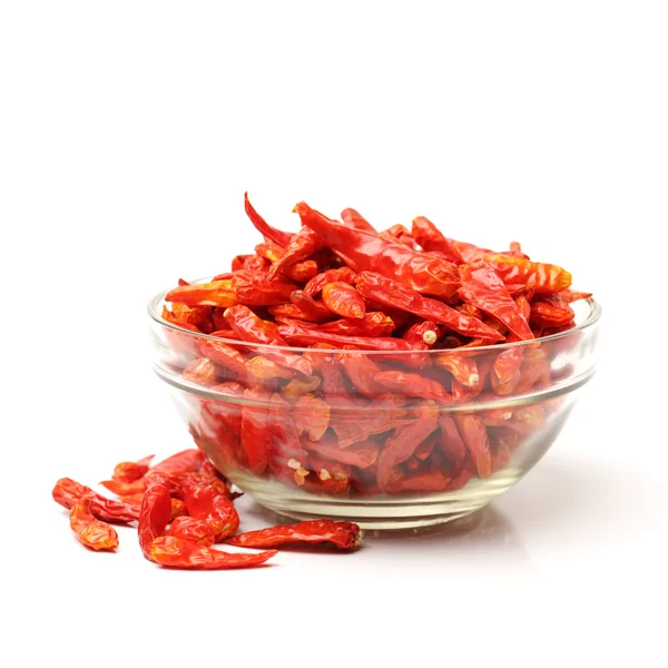 Chilli pepper in bowl — Stock Photo, Image