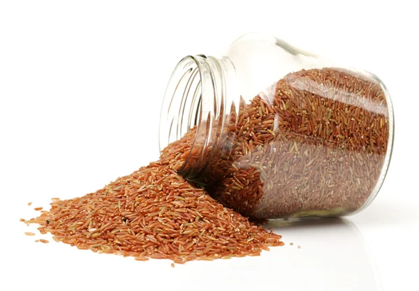 Bottle of red rice — Stock Photo, Image