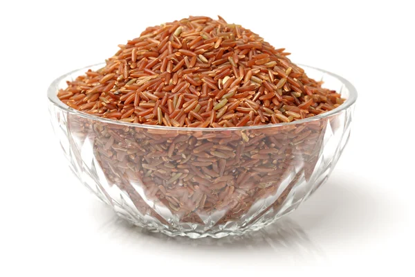 Cuenco transparente de arroz — Foto de Stock