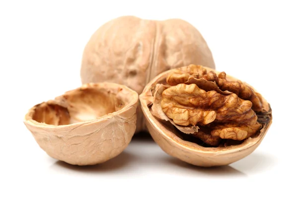 Cracked walnuts — Stock Photo, Image