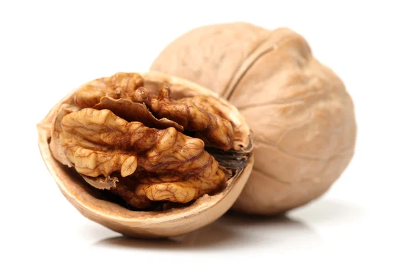 Cracked walnuts — Stock Photo, Image