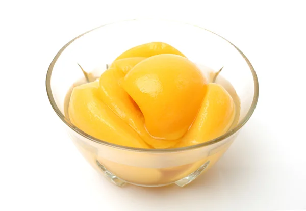 Peaches in piala — Stock Photo, Image