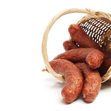 Red sausages clipart