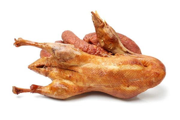 Duck and sausages — Stock Photo, Image