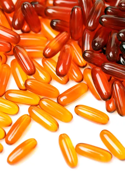 Vissen olie capsules — Stockfoto