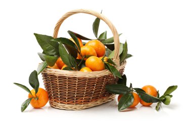 sepet içinde mandalina