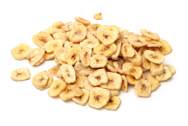 Handful of banana chips — Stock Photo, Image