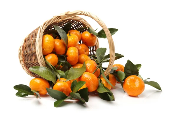 Mandarinas en cesta —  Fotos de Stock