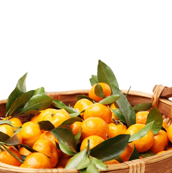 Tangerines in  basket — Stock Photo, Image