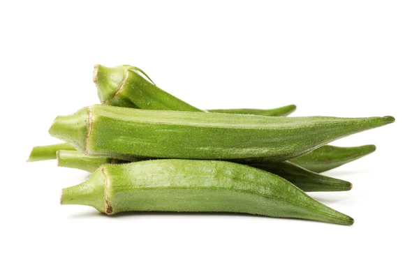 Fresh okra heap — Stock Photo, Image