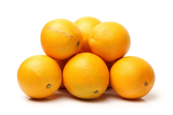 Pyramid of juicy oranges — Stock Photo, Image