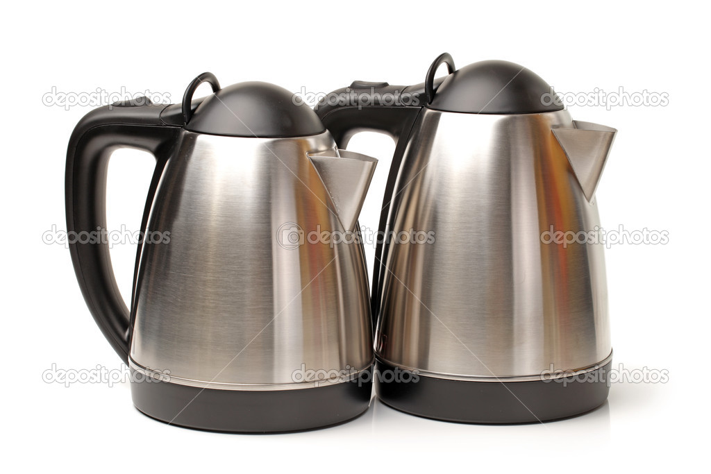 Silver steel kettles