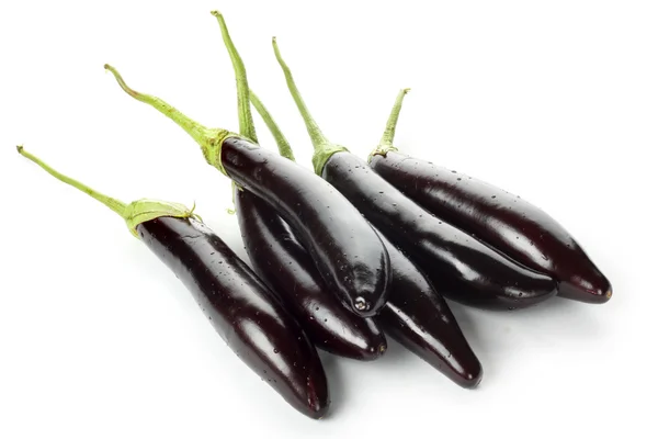 Fresh aubergines — Stock Photo, Image