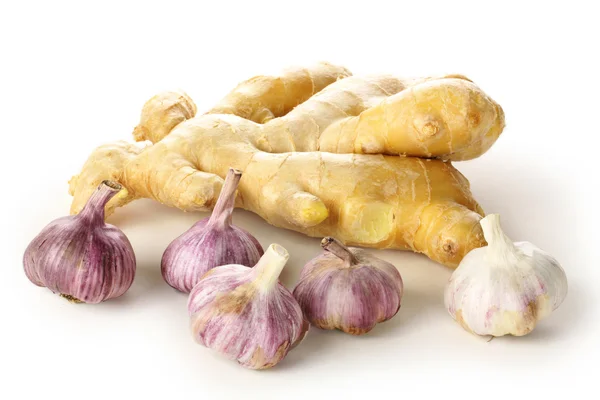 Ginger with garlic — Stock Photo, Image
