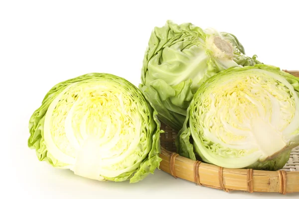 Cutted cabbage in tray — Stock Photo, Image