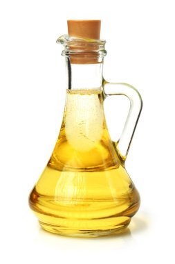 Bir şişe zeytinyağı.