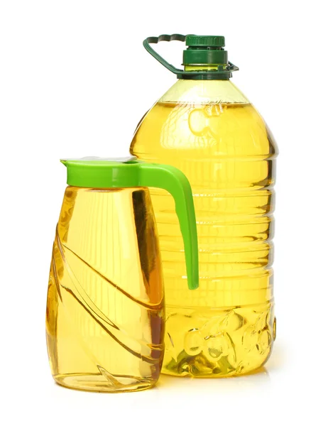 Olio bottiglia di plastica — Foto Stock