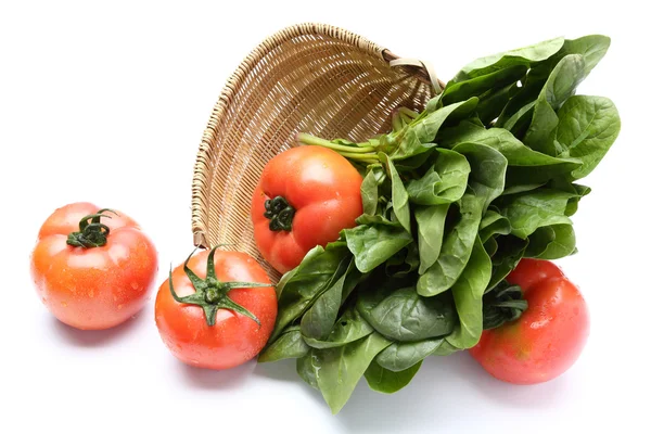 Tomates y espinacas —  Fotos de Stock