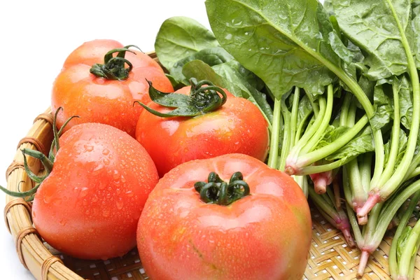 Tomates y espinacas —  Fotos de Stock