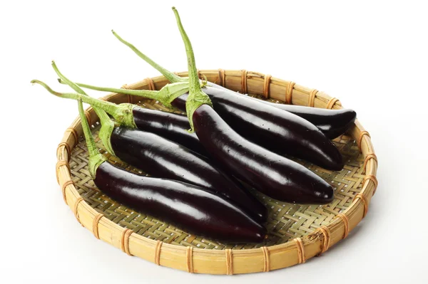 Aubergines in lade — Stockfoto