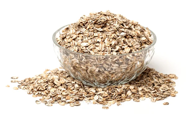 Oatmeal in bowl — Stock Photo, Image