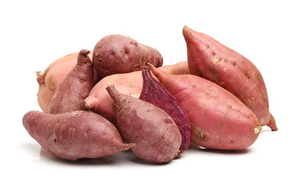 Zoete aardappelen heap — Stockfoto