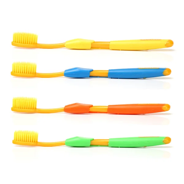 Renkli diş fırçaları — Stok fotoğraf