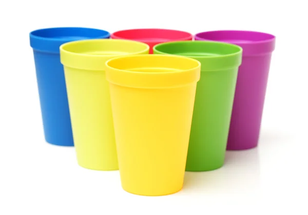 Farbige Tassen — Stockfoto