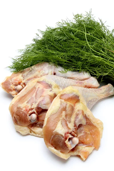 Duck legs with dill — Stock Photo, Image