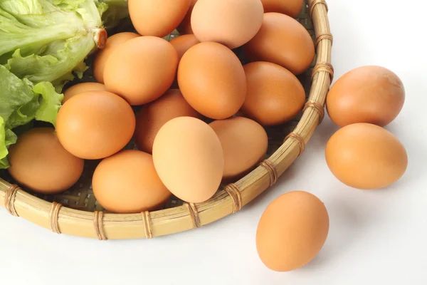 Лоток с яйцами — стоковое фото