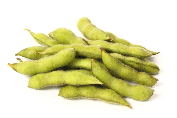 Handful of soybeans — Stock Photo, Image
