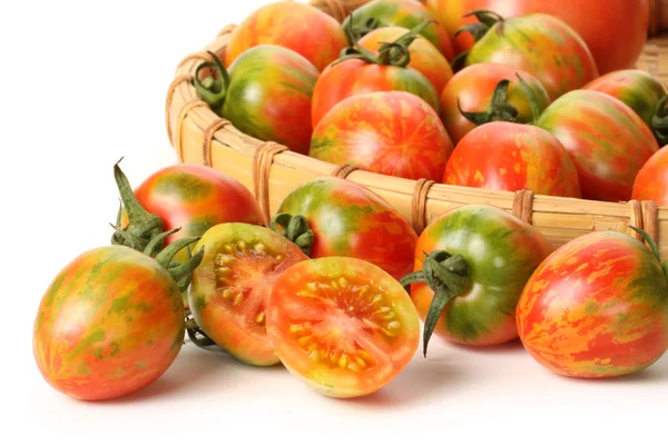 多汁的西红柿在碗里 — 图库照片