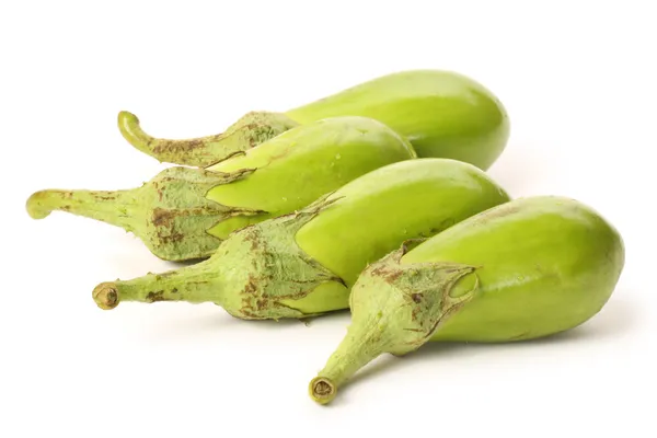 Green aubergines — Stock Photo, Image