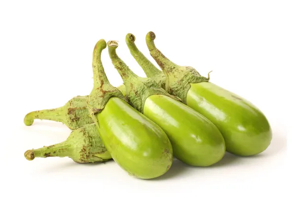 Green aubergines — Stock Photo, Image