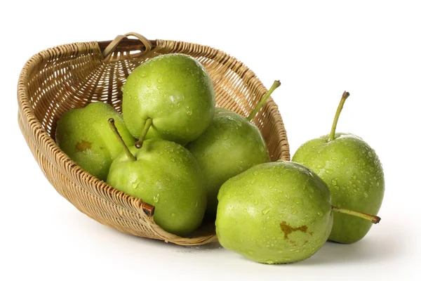 Pears in basket — Stock Photo, Image