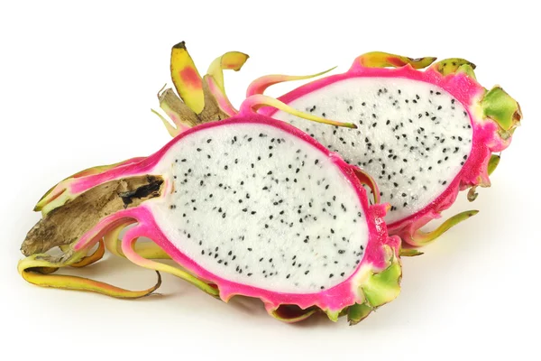 Helften van dragon fruit — Stockfoto