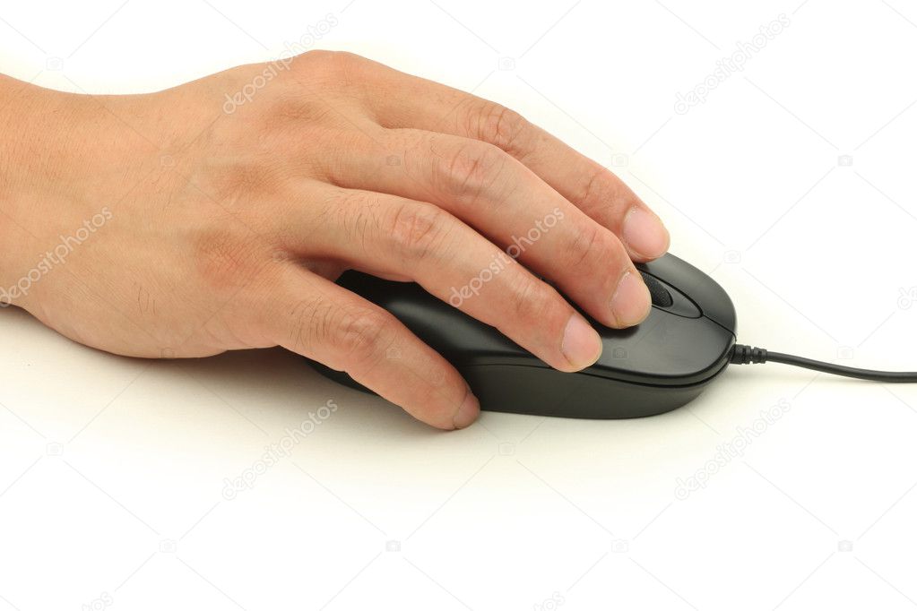 Souris D Ordinateur Avec Main Image Libre De Droit Par Jianghongyan C