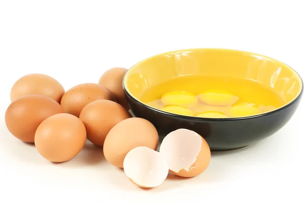 卵と卵黄 — ストック写真