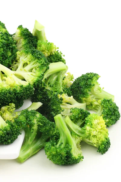 Broccoli heap on plate — Stock Photo, Image