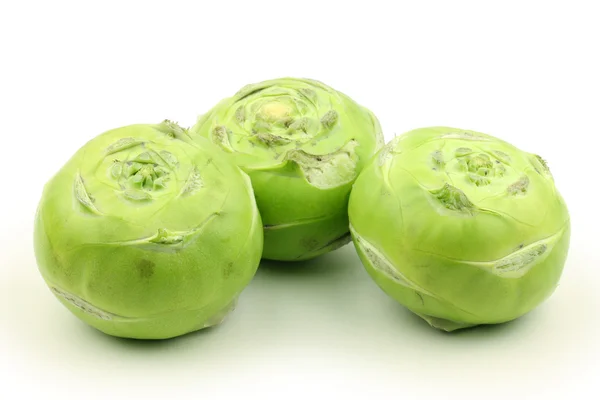 Nabo de Kohlrabi crudo — Foto de Stock