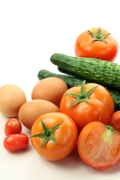 Vegetables with eggs — Stock Photo, Image