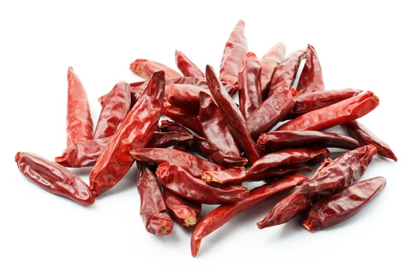 Handful of red peppers — Stock Photo, Image