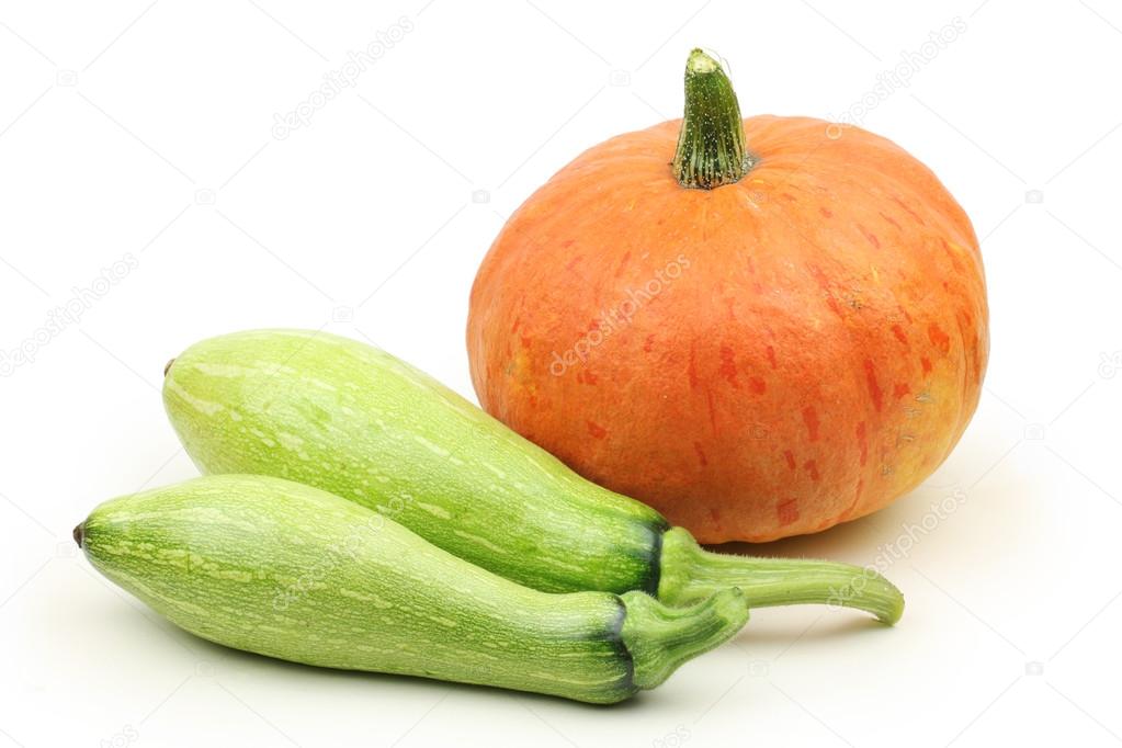 Pumpkin with squashes