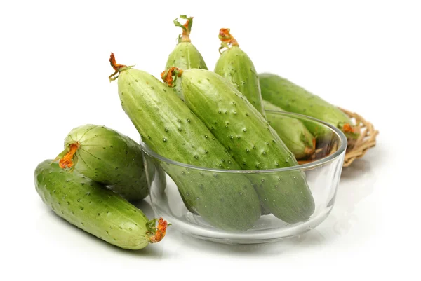 Green cucumbers — Stock Photo, Image