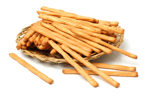 Plate of Bread sticks — Stock Photo, Image