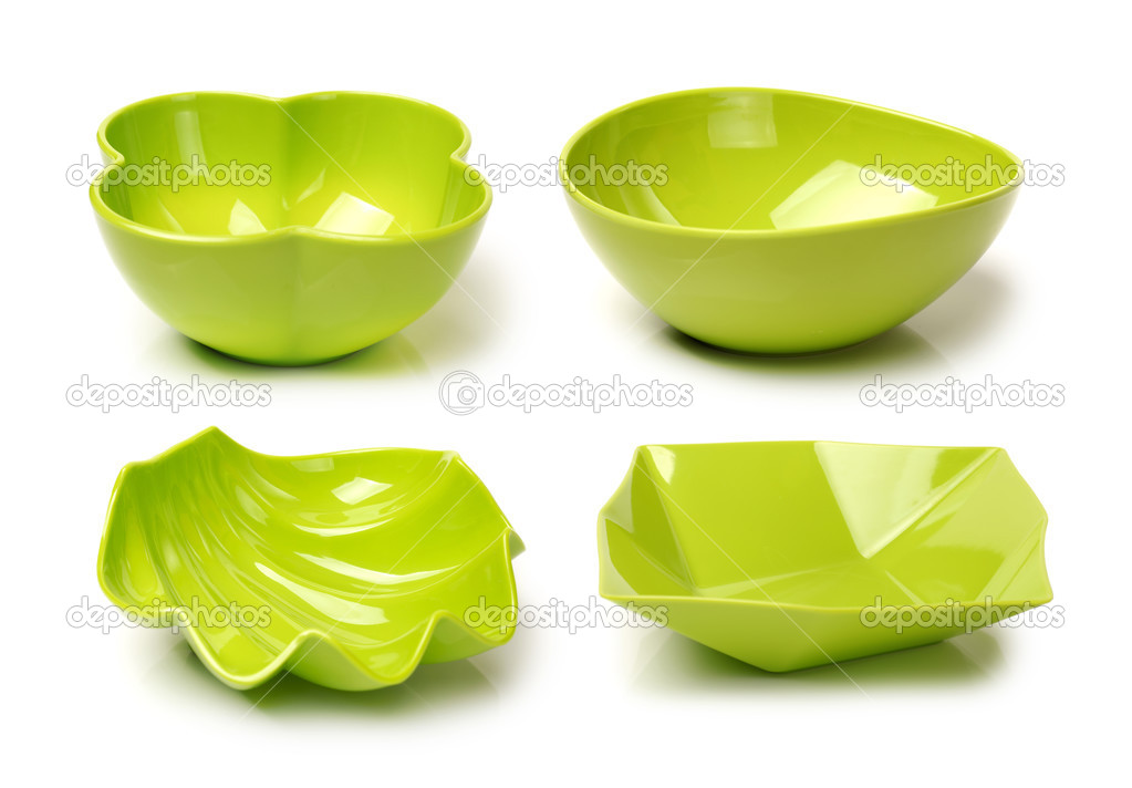 Plastic empty bowls