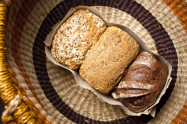 Three types of bread — Stock Photo, Image