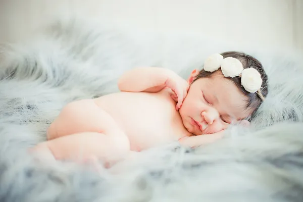 Newborn Baby Sleeping — Stock Photo, Image