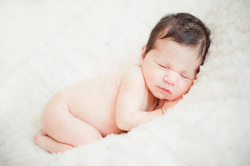 Newborn Baby Girl Sleeping